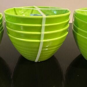 Bright Green Bowl Set 4 Pack for Grinchmas, Christmas, or other Green theme